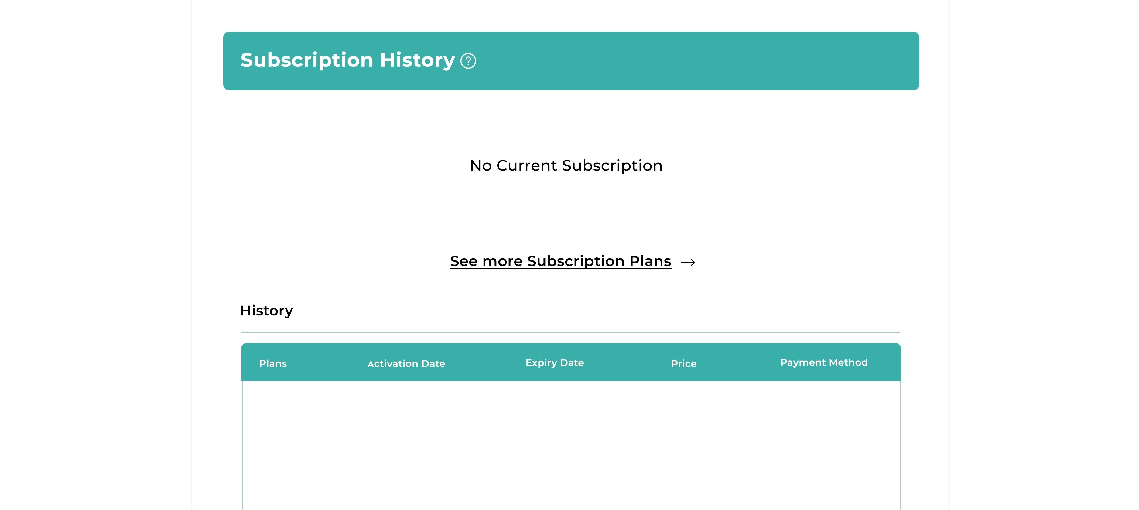 Subscription history