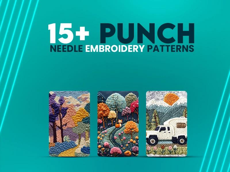 15+ Punch Needle Embroidery Patterns