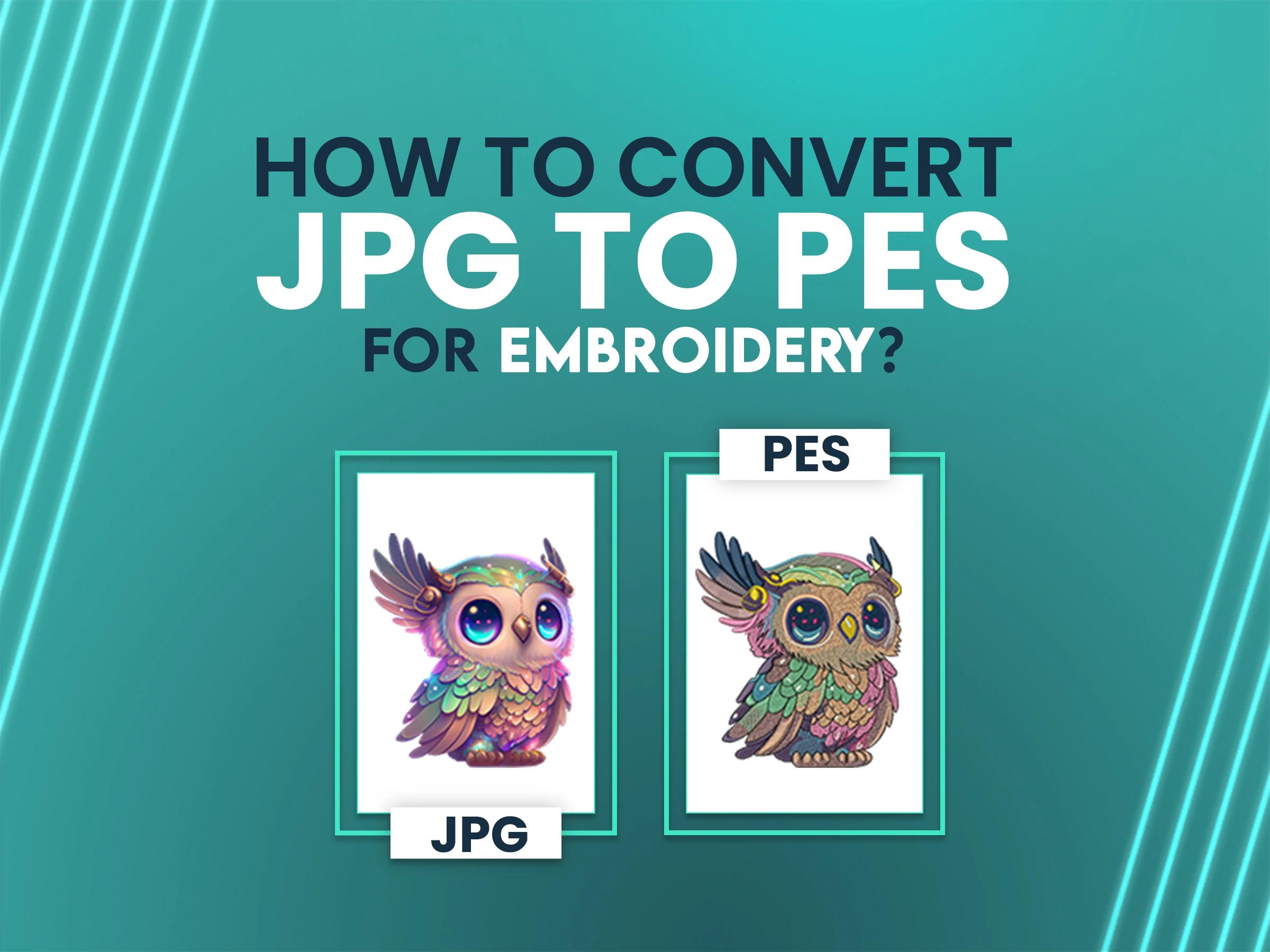 how to convert jpg to pes