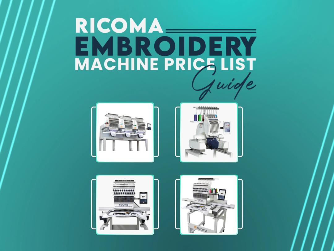 ricoma embroidery machine price list