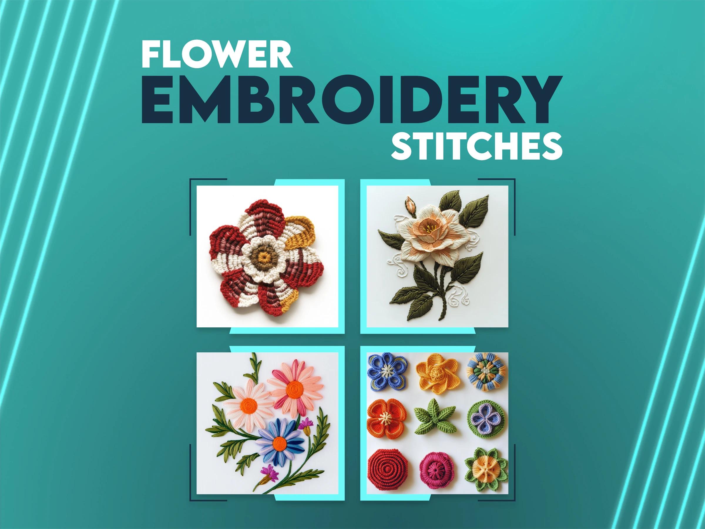 flower embroidery stitches