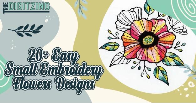 Small Embroidery Flowers Designs