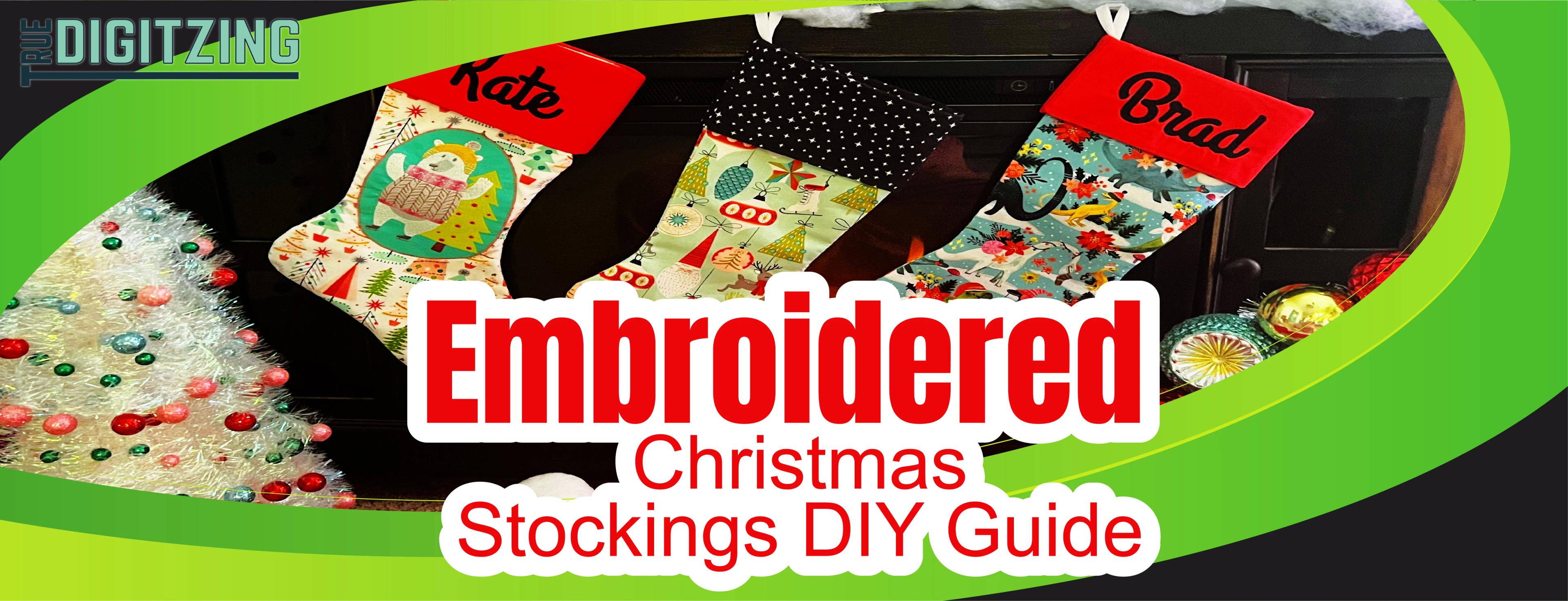Embroidered Christmas Stockings