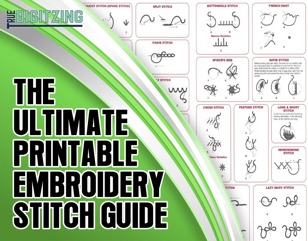 Printable Embroidery Stitch Guide