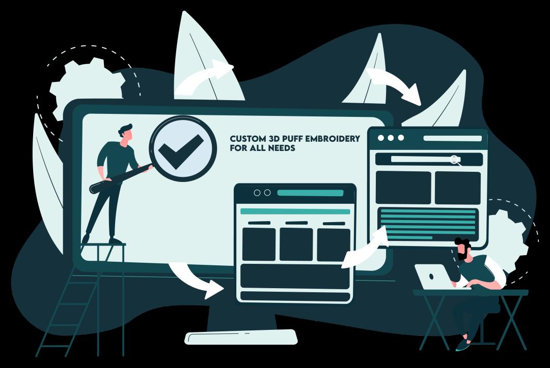 Custom 3D Puff Embroidery for All Needs Custom 3D Puff Embroidery for All Needs