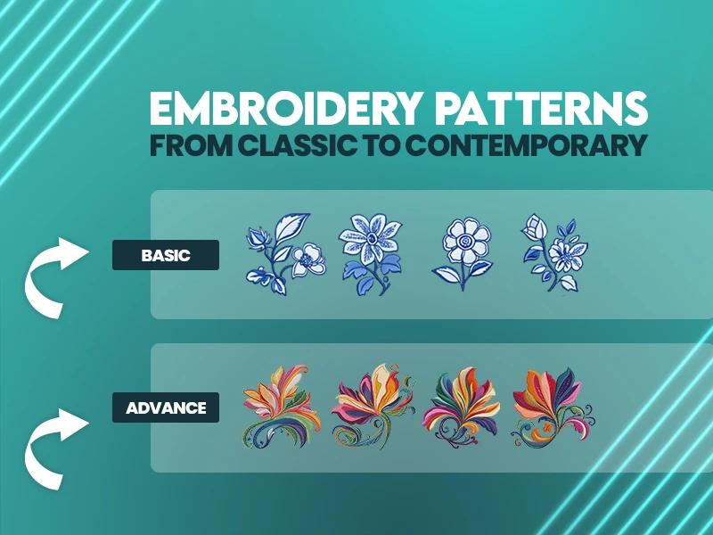 Embroidery Patterns: From Classic to Contemporary Embroidery Patterns: From Classic to Contemporary