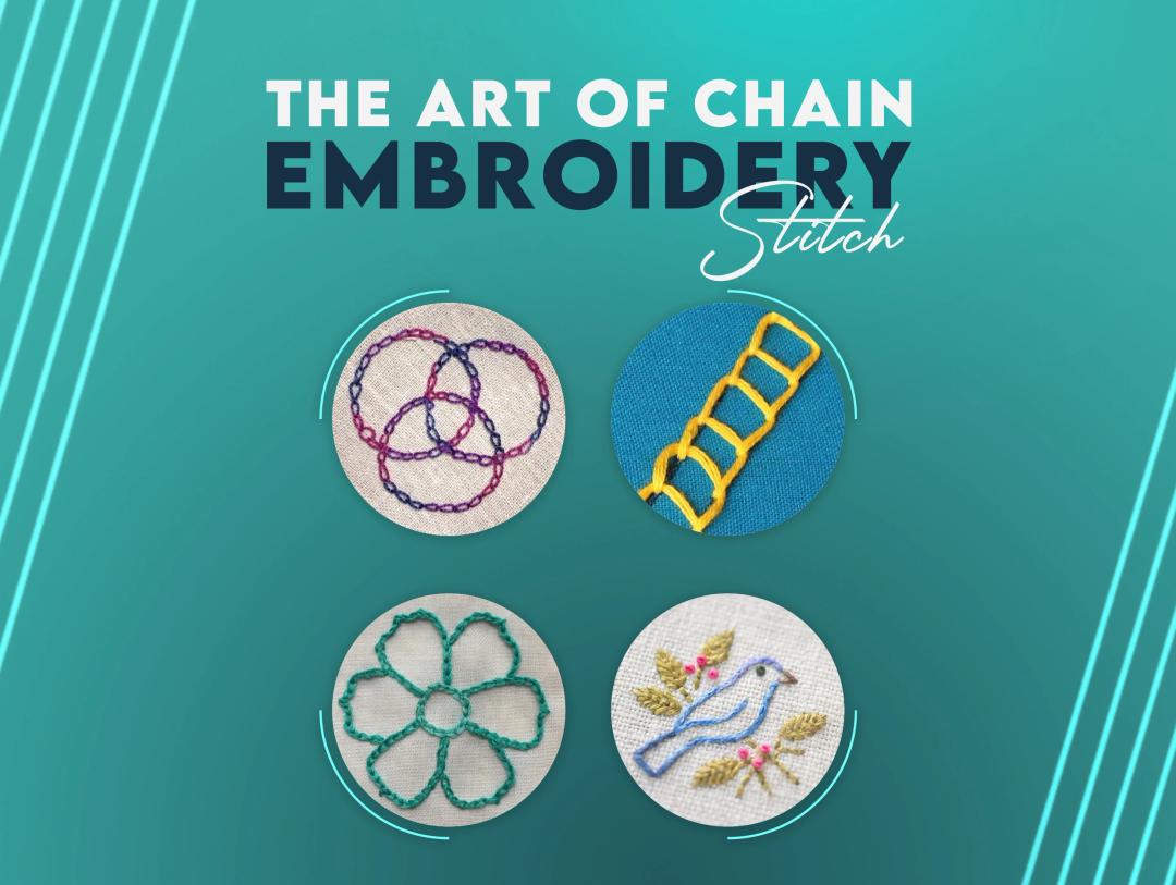 Chain Embroidery Stitch Chain Embroidery Stitch