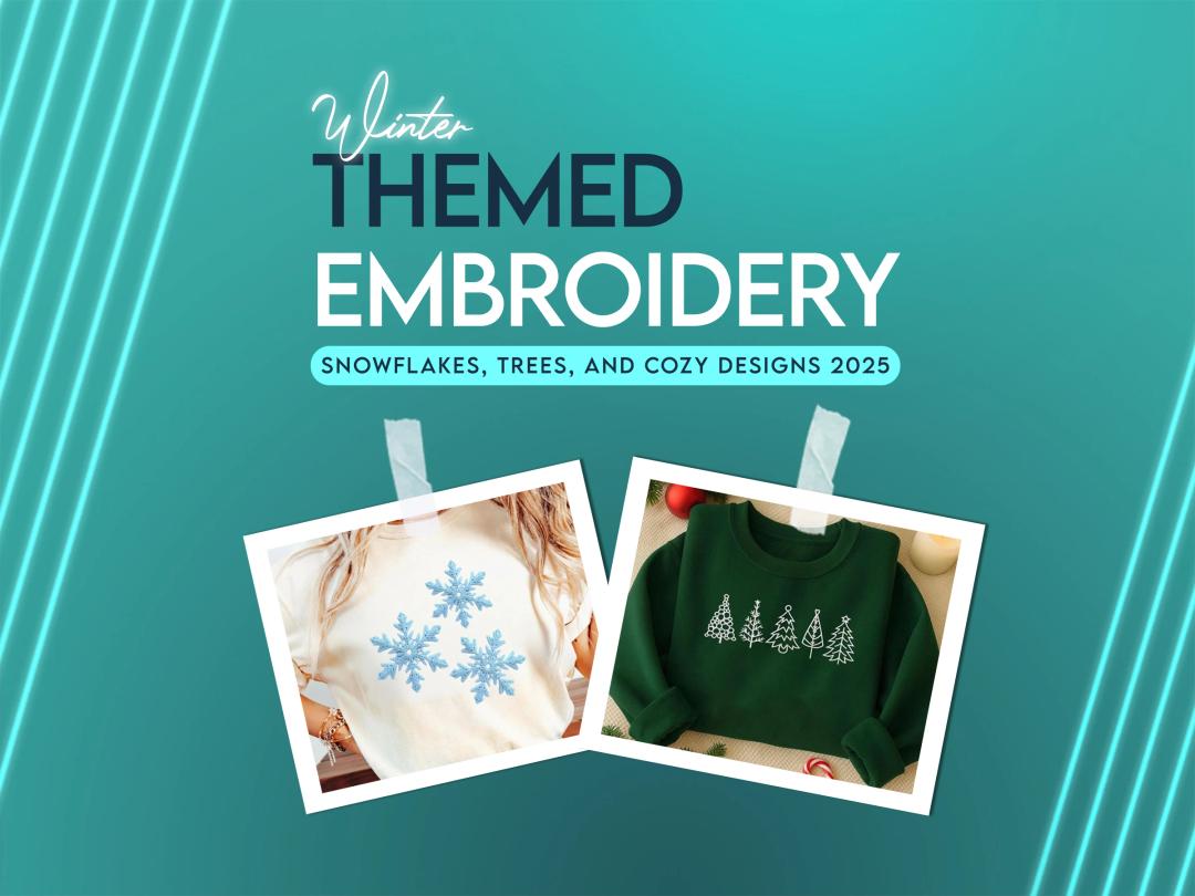 Winter Themed Embroidery | Snowflakes, Trees, and Cozy Designs Winter Themed Embroidery | Snowflakes, Trees, and Cozy Designs